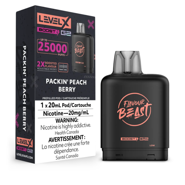 Level X G2 Flavour Beast Ultra Pod - Packin' Peach Berry — 4one6 Vape Toronto