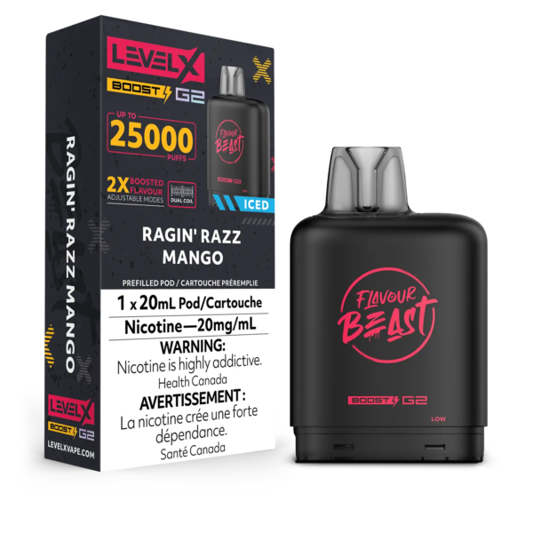 Level X G2 Flavour Beast Ultra Pod - Ragin' Razz Mango — 4one6 Vape Toronto