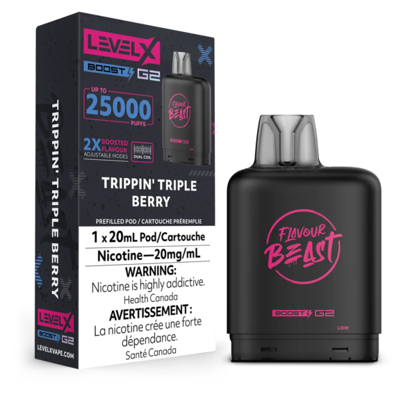 Level X G2 Flavour Beast Ultra Pod - Trippin' Triple Berry — 4one6 Vape Toronto
