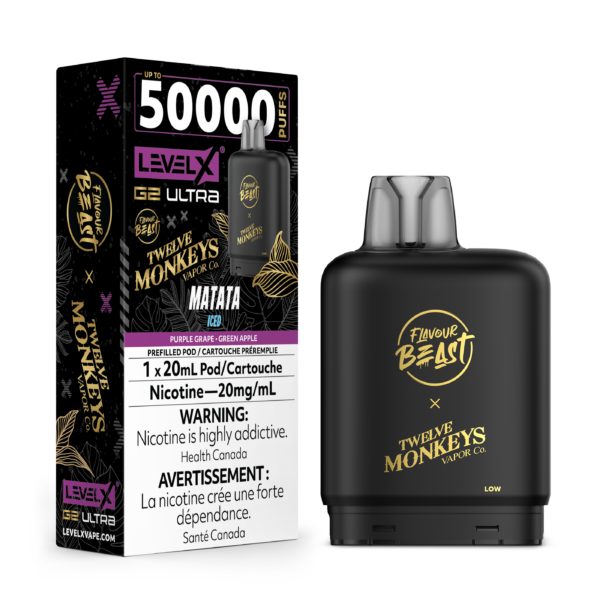 Level X G2 Flavour Beast x 12 Monkeys Ultra Pod - Matata Iced — 4one6 Vape Toronto
