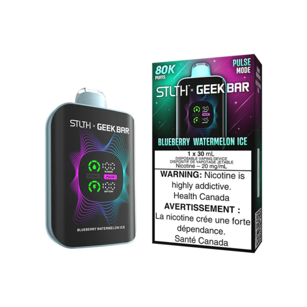 STLTH X Geek Bar 80K - Blueberry Watermelon Ice Disposable Vape — 4one6 Vape Toronto