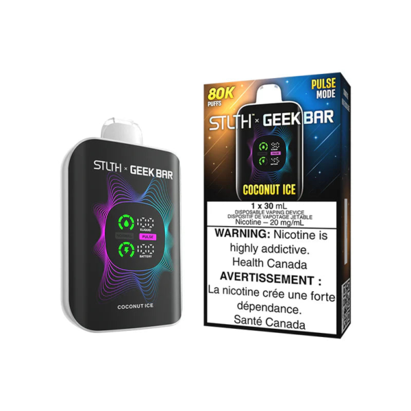STLTH X Geek Bar 80K - Coconut Ice Disposable Vape — 4one6 Vape Toronto