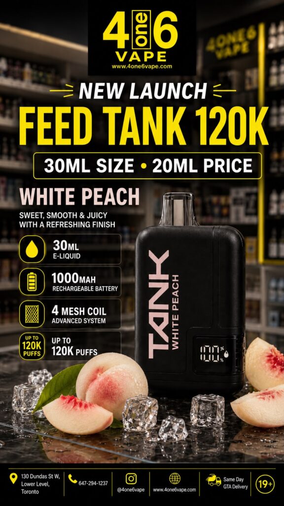 Feed Tank 120K — White Peach