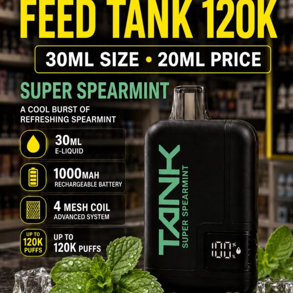 Feed Tank 120K — Super Sour Spearmint