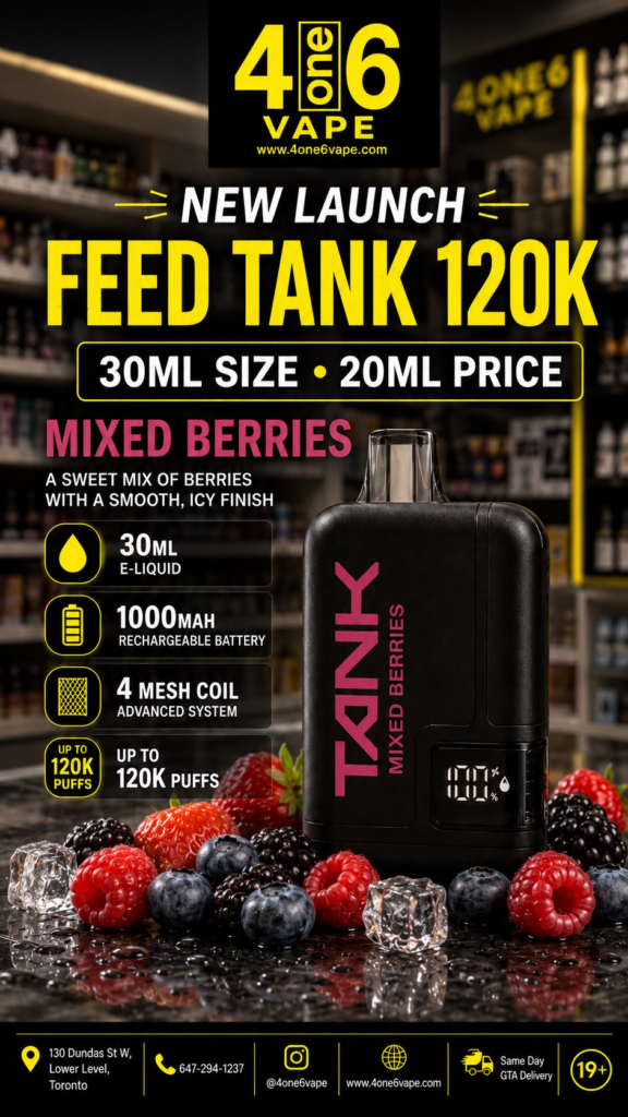 Feed Tank 120K — Mixed Berries — buy in Toronto at 4one6 Vape