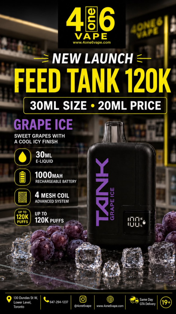 Feed Tank 120K — Grape Ice — buy in Toronto at 4one6 Vape