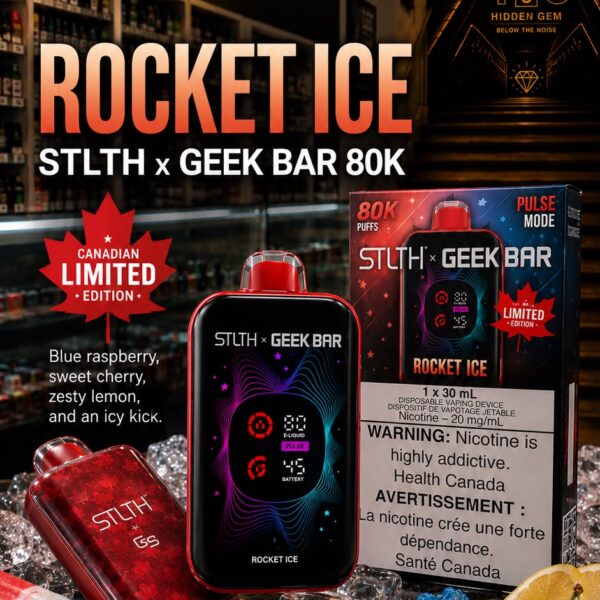 STLTH x Geek Bar 80K — Rocket Ice