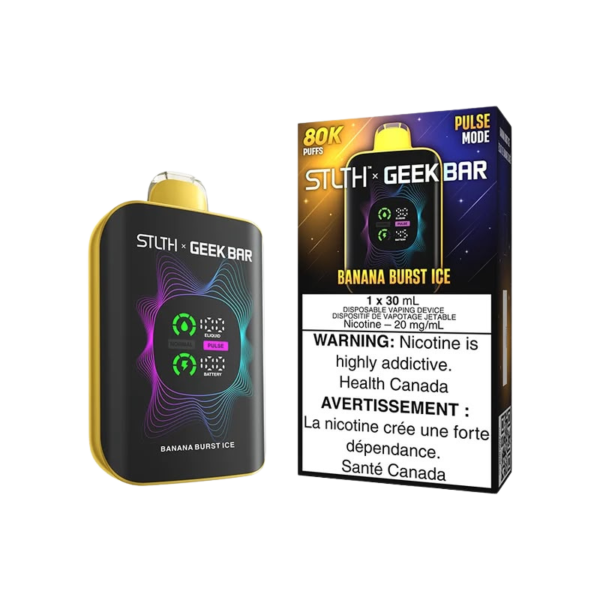 STLTH x Geek Bar 80K — Banana Burst Ice — 4one6 Vape Toronto
