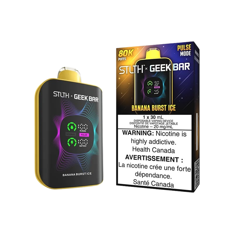 STLTH x Geek Bar 80K — Banana Burst Ice — buy in Toronto at 4one6 Vape