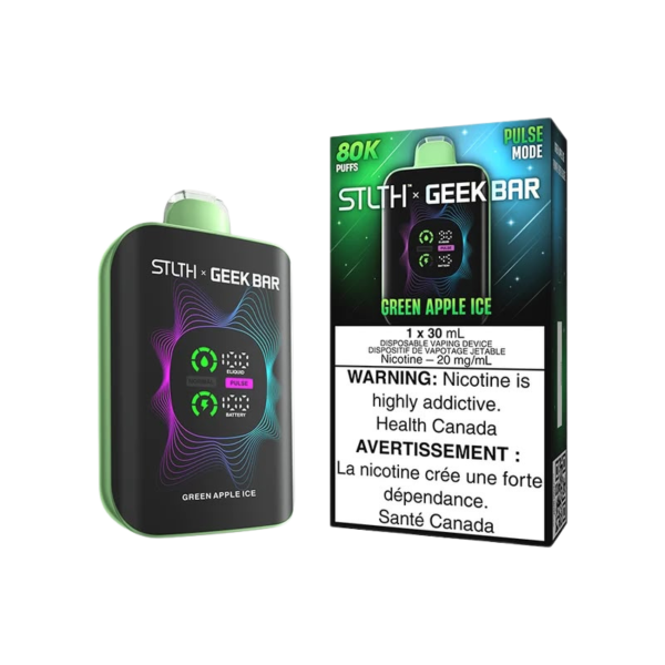 STLTH x Geek Bar 80K — Green Apple Ice — 4one6 Vape Toronto