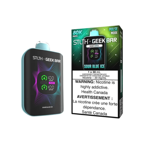 STLTH x Geek Bar 80K — Sour Blue Ice — 4one6 Vape Toronto