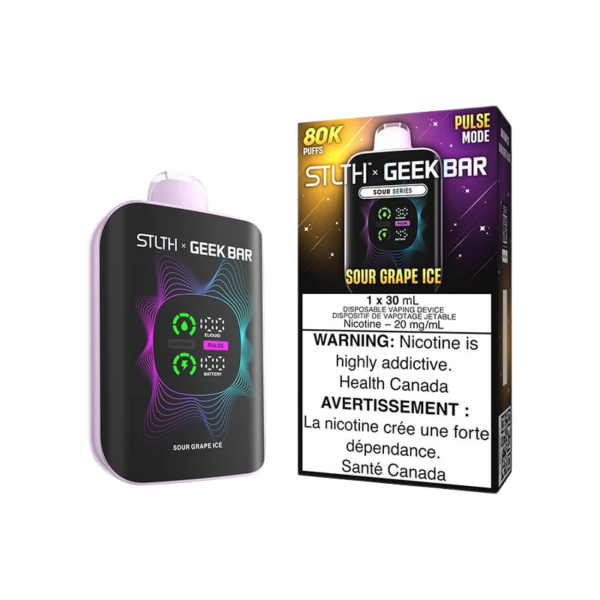 STLTH x Geek Bar 80K — Sour Grape Ice — 4one6 Vape Toronto