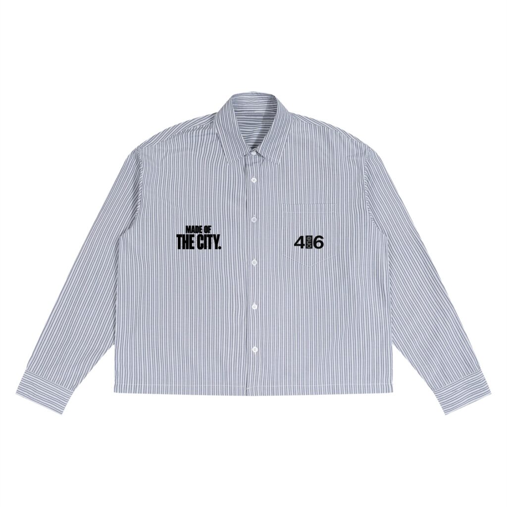 Unisex Boxy Striped Shirt