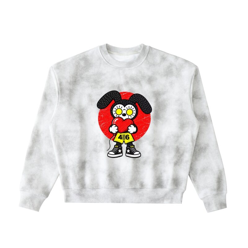 Dirty Washed Boxy Fleeced Sweatshirt — 4ONE6 Merch, Toronto