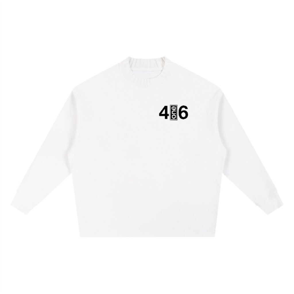 Knitted Round Neck Oversize Sweatshirt