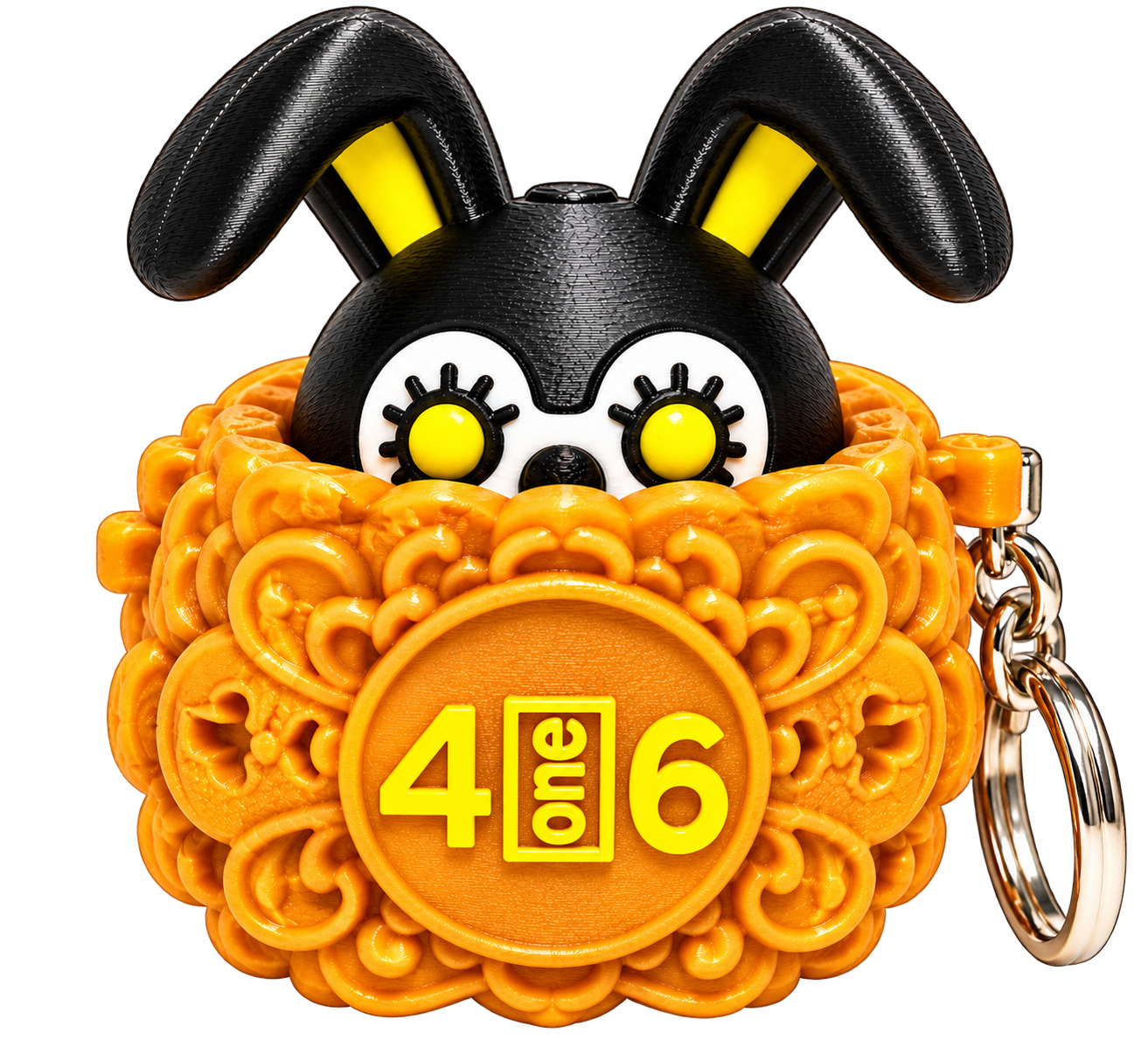 4ONE6 Mooncake Mood clicker keychain