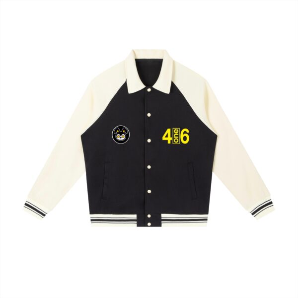 Contrast Raglan Sleeve Baseball Jacket — 4one6 Vape Toronto