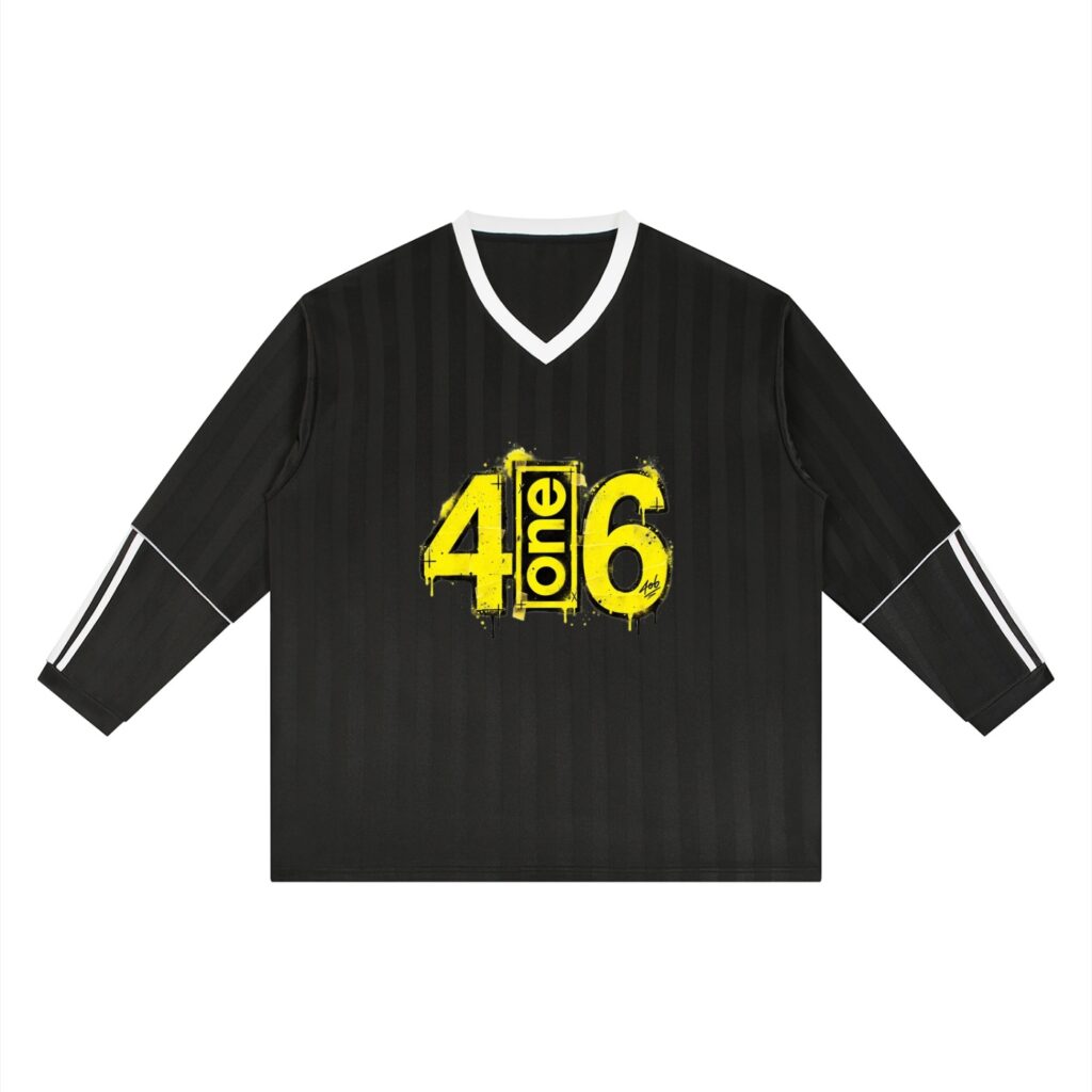 Unisex Striped Soccer Jersey — 4ONE6 Merch, Toronto