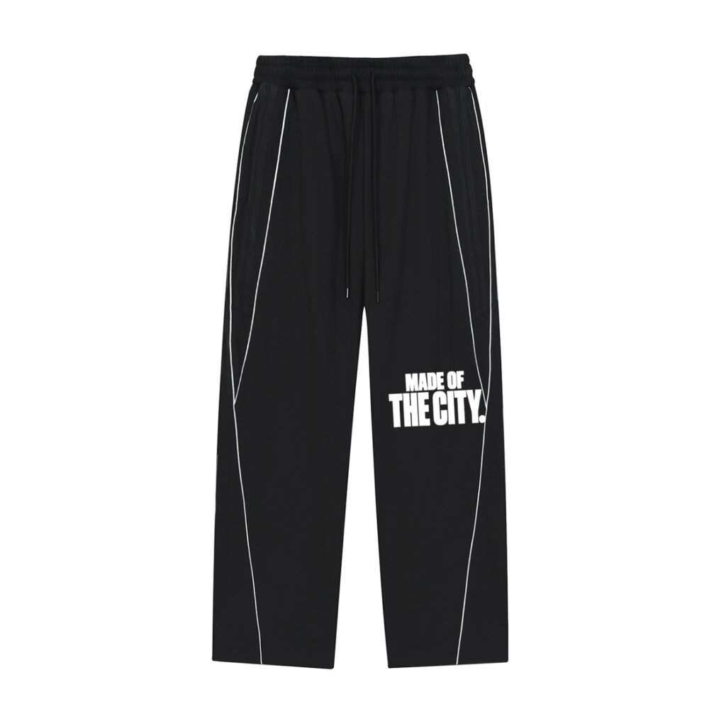 Reflection Striped Straight-Leg Sweatpants