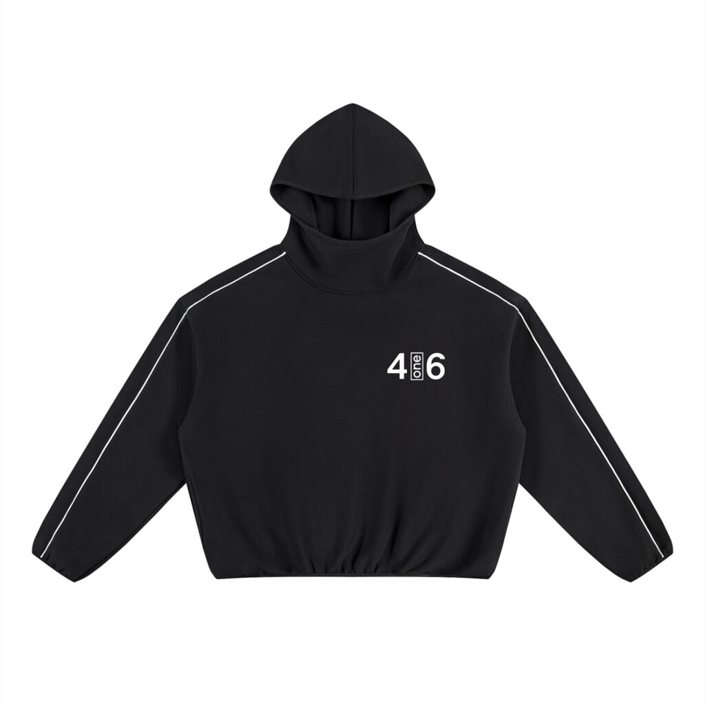 Unisex Boxy Piping Fleece Hoodie — 4ONE6 Merch, Toronto