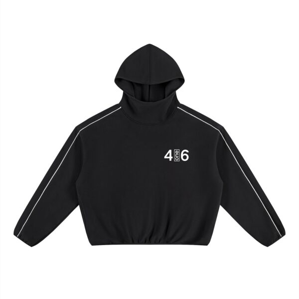 Unisex Boxy Piping Fleece Hoodie — 4one6 Vape Toronto